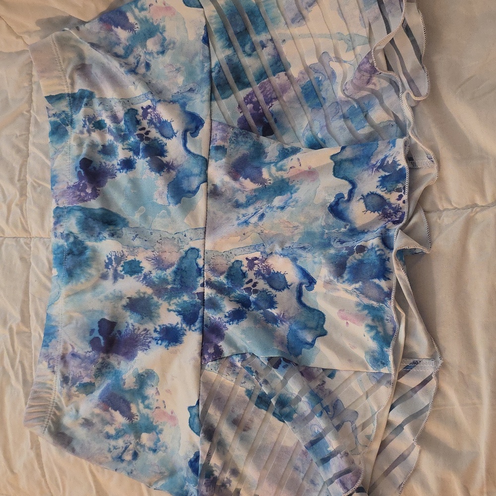 Denise Cronwall Blue and White Skorts Womens Size Medium